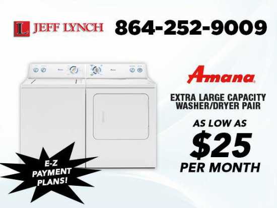  Make easy payments!! NEW Amana Washer &amp; Dryer 