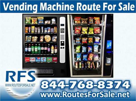 Soda and Snack Bulk Vending Machine Route For Sale
