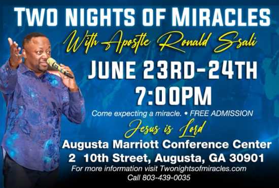 Two Nights of Miracles Augusta Georgia