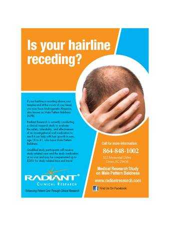 Clinical Research Study on Male Pattern Baldness 