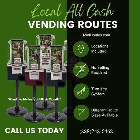 Vending Route Business For Sale-PT/FT Business-Loc