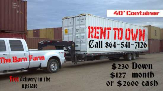 40 HIGH STORAGE CONTAINERS - $2600  