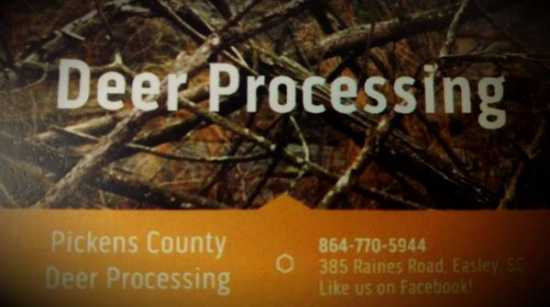 Deer Processing  