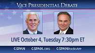    VICE PRESIDENTIAL DEBATE SPLIT SCREEN (C-SPAN) 