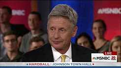    Gary Johnson struggles to name his favorite for