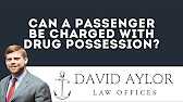 Can a Passenger Be Charged With Drug Possession | 