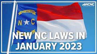 New NC Laws going into effect on Jan. 1, 2023  WCN